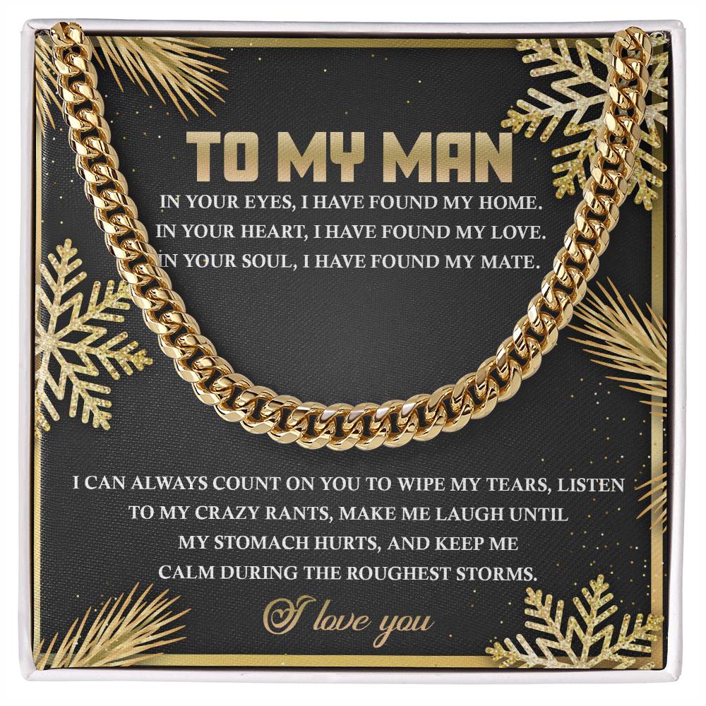 Gift to my Man:Found My Home-Cuban Link