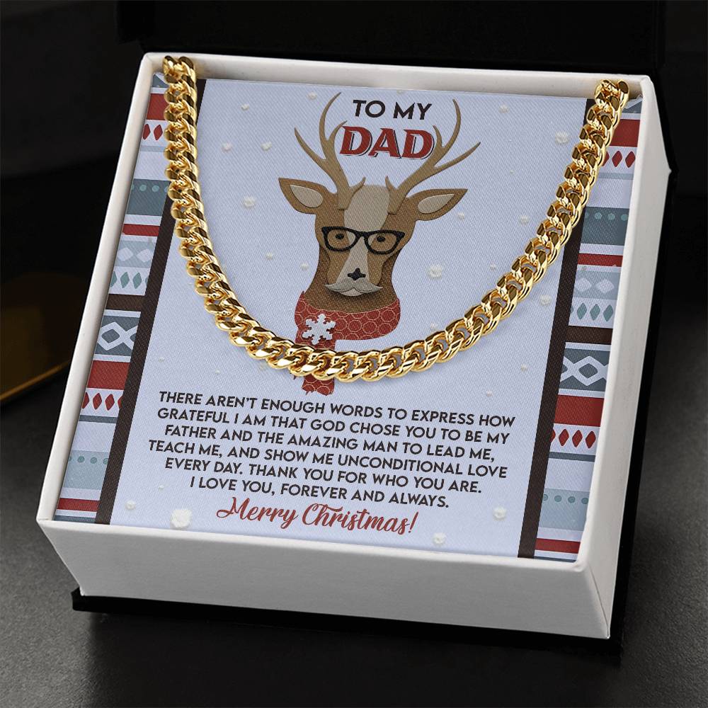 Gift for Dad:Be My Father-Cuban Link