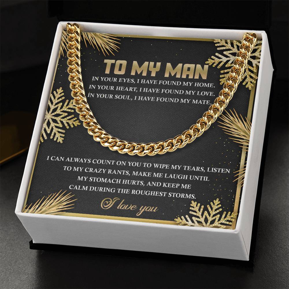 Gift to my Man:Found My Home-Cuban Link