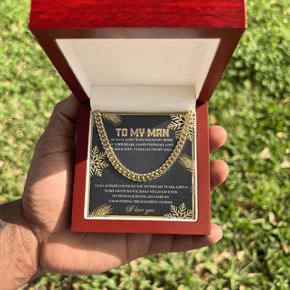 Gift to my Man:Found My Home-Cuban Link