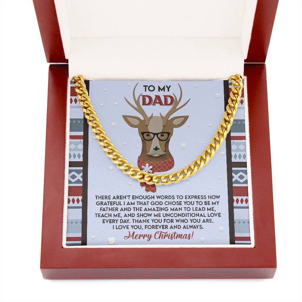 Gift for Dad:Be My Father-Cuban Link