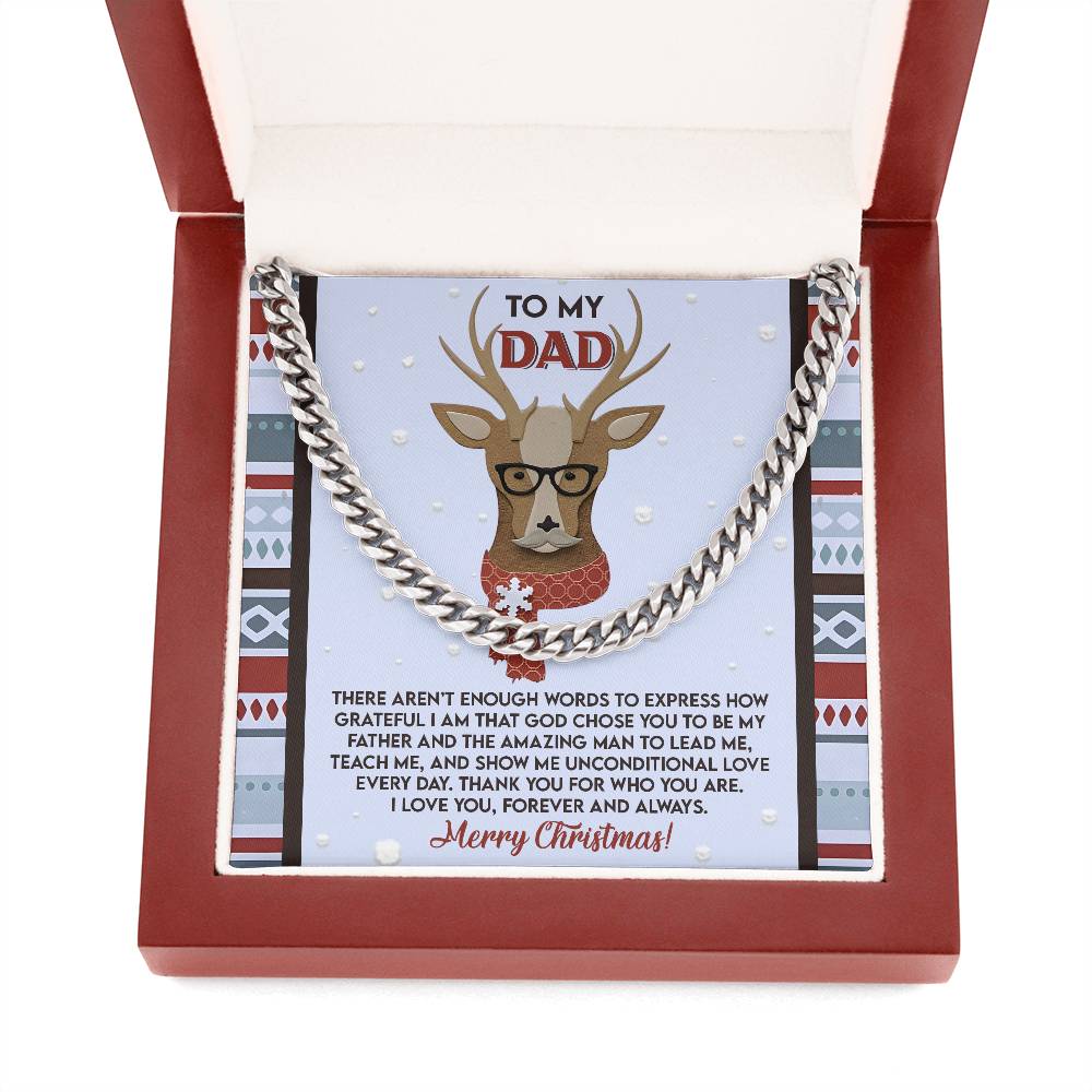 Gift for Dad:Be My Father-Cuban Link