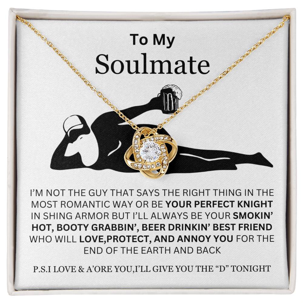 Gift for soulmate-funny beer man- love knot