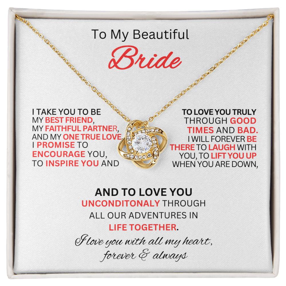 Gift For Bride From Best Man-Love Knot