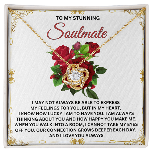 Soulmate:Eyes Off You-Love Knot Necklace