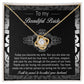 Gift for BRIDE- My True Love-Love Knot Necklace