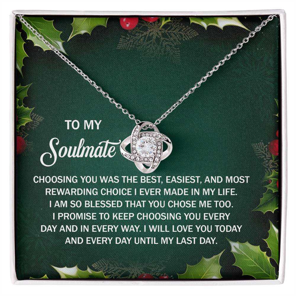 Soulmate-Chose Me Too-Love Knot Necklace