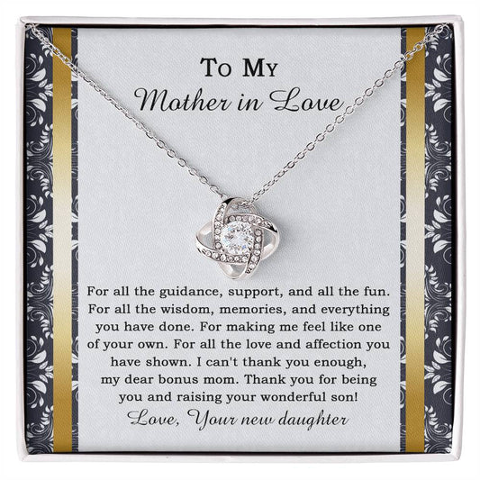 MOTHER-IN-LAW-Of Your Own-Love Knot Necklace