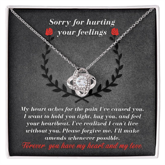 I'm Sorry-Make Amends-Love Knot Necklace