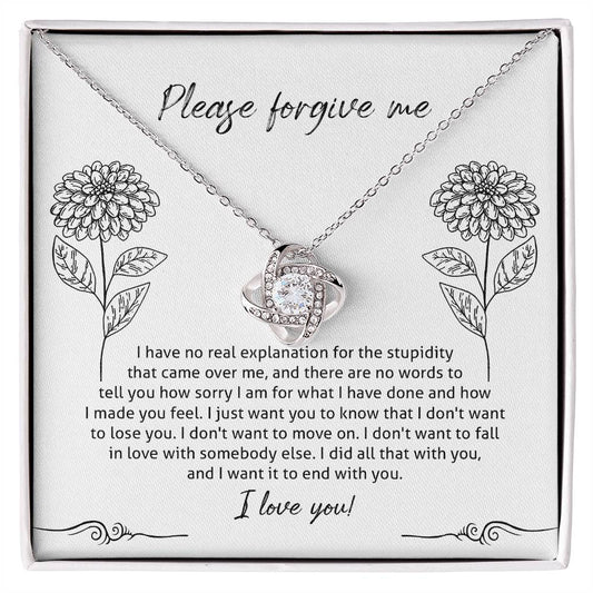 I'm Sorry-Real Explanation-Love Knot Necklace