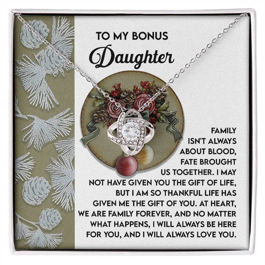 Gift for Bonus Daughter: Gift of You-Love Knot