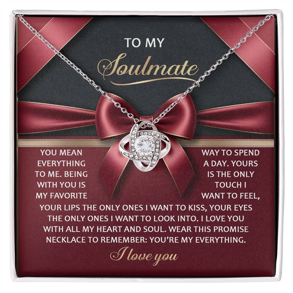 Soulmate: Heart and Soul-Love Knot Necklace