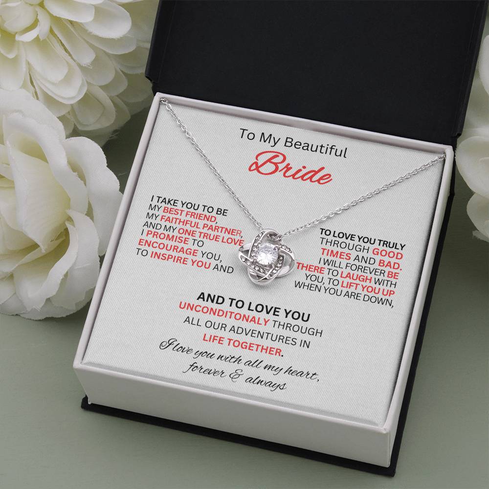 Gift For Bride From Best Man-Love Knot