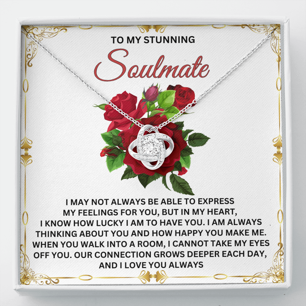 Soulmate:Eyes Off You-Love Knot Necklace