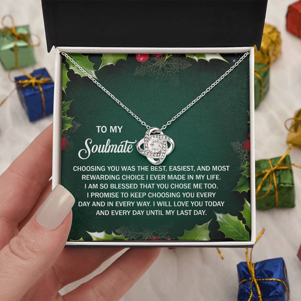 Soulmate-Chose Me Too-Love Knot Necklace