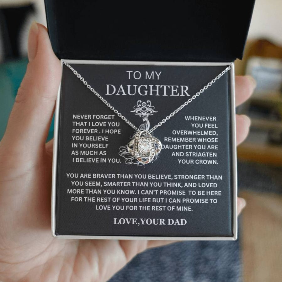 Gift For Daughter-"Never Forger I Love You Forever"-LK