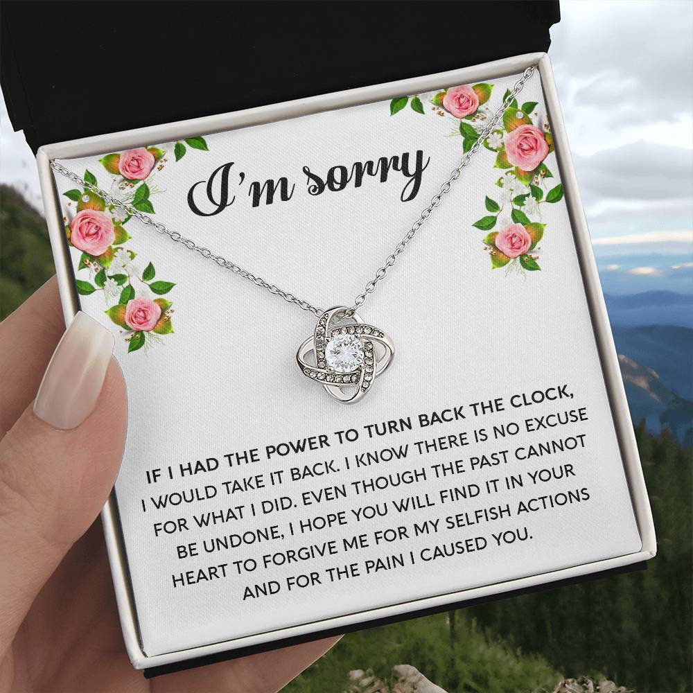 I'm Sorry-Make It Right -Love Knot Necklace