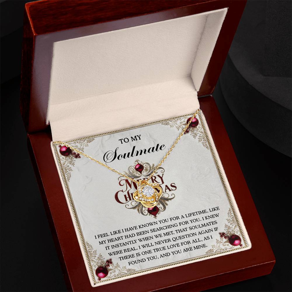 Soulmate-I Found You-Love Knot necklace