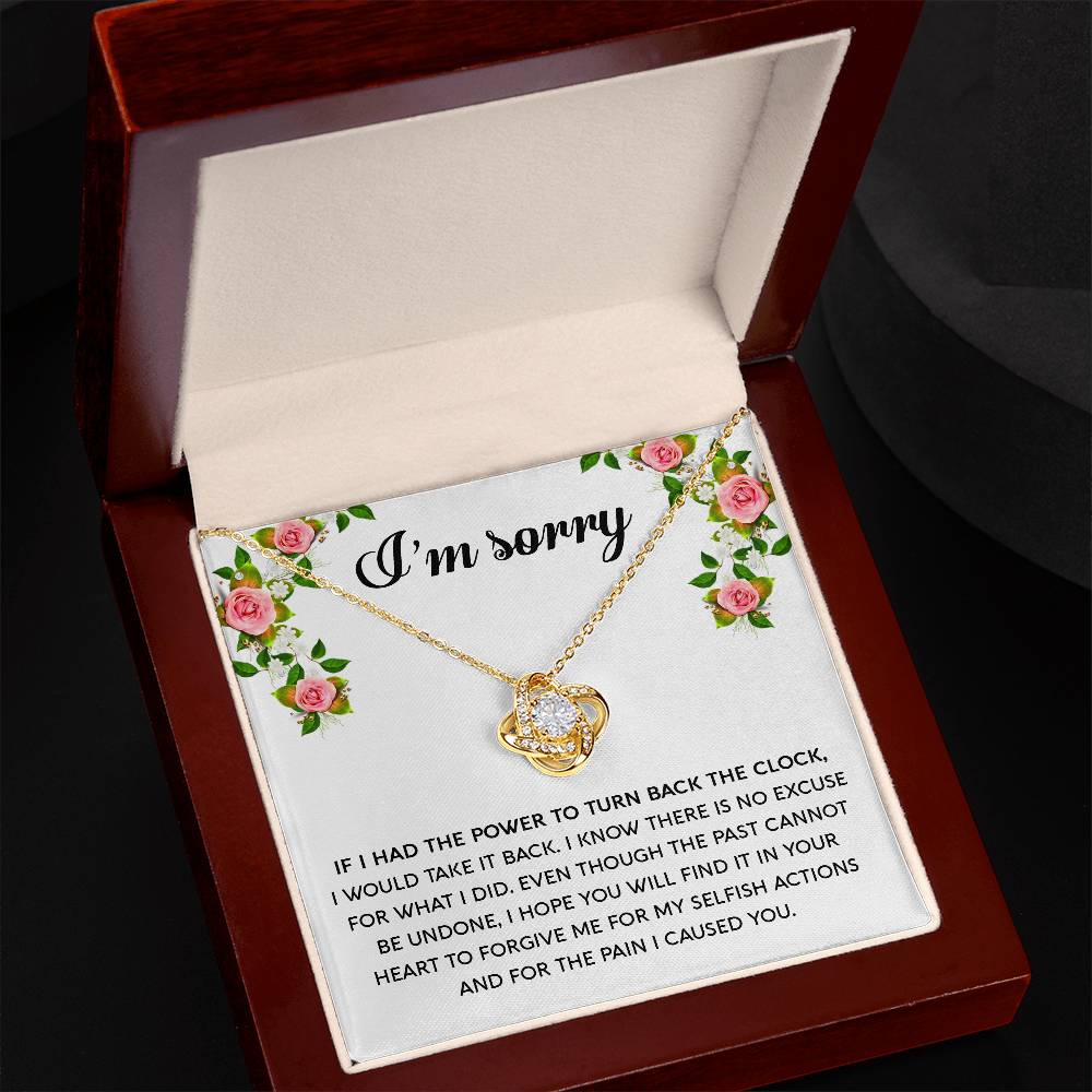 I'm Sorry-Make It Right -Love Knot Necklace