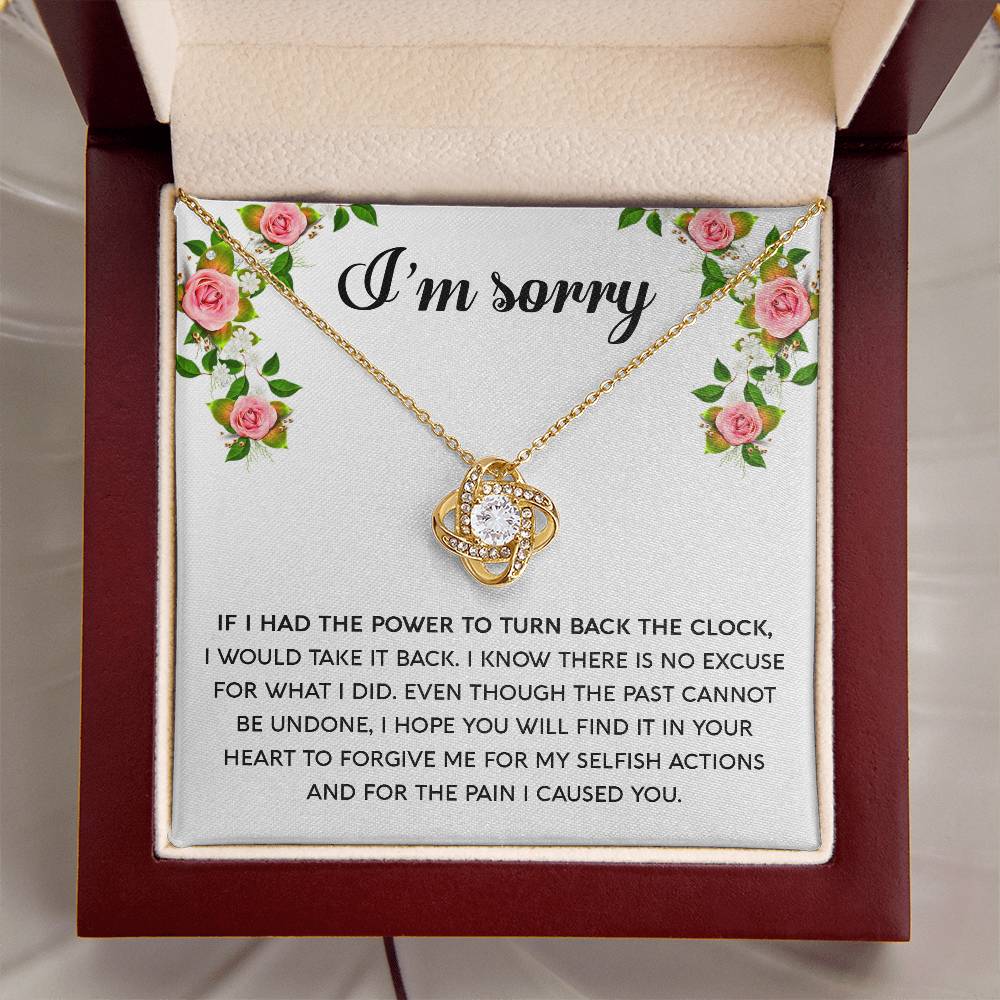 I'm Sorry-Make It Right -Love Knot Necklace