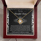 Gift for BRIDE- My True Love-Love Knot Necklace