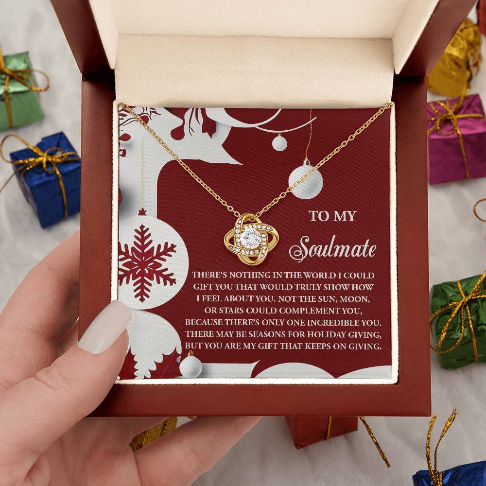 Soulmate:Holiday Gift-Love Knot Necklace