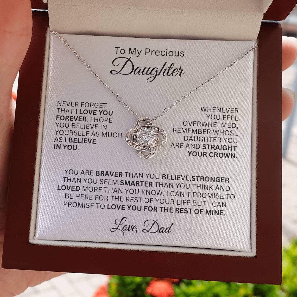 Gift for Daughter from Dad-Never forget that I Love You