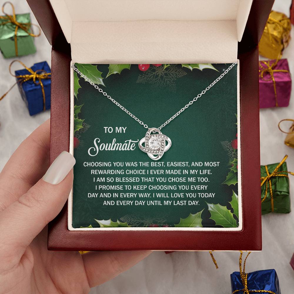 Soulmate-Chose Me Too-Love Knot Necklace