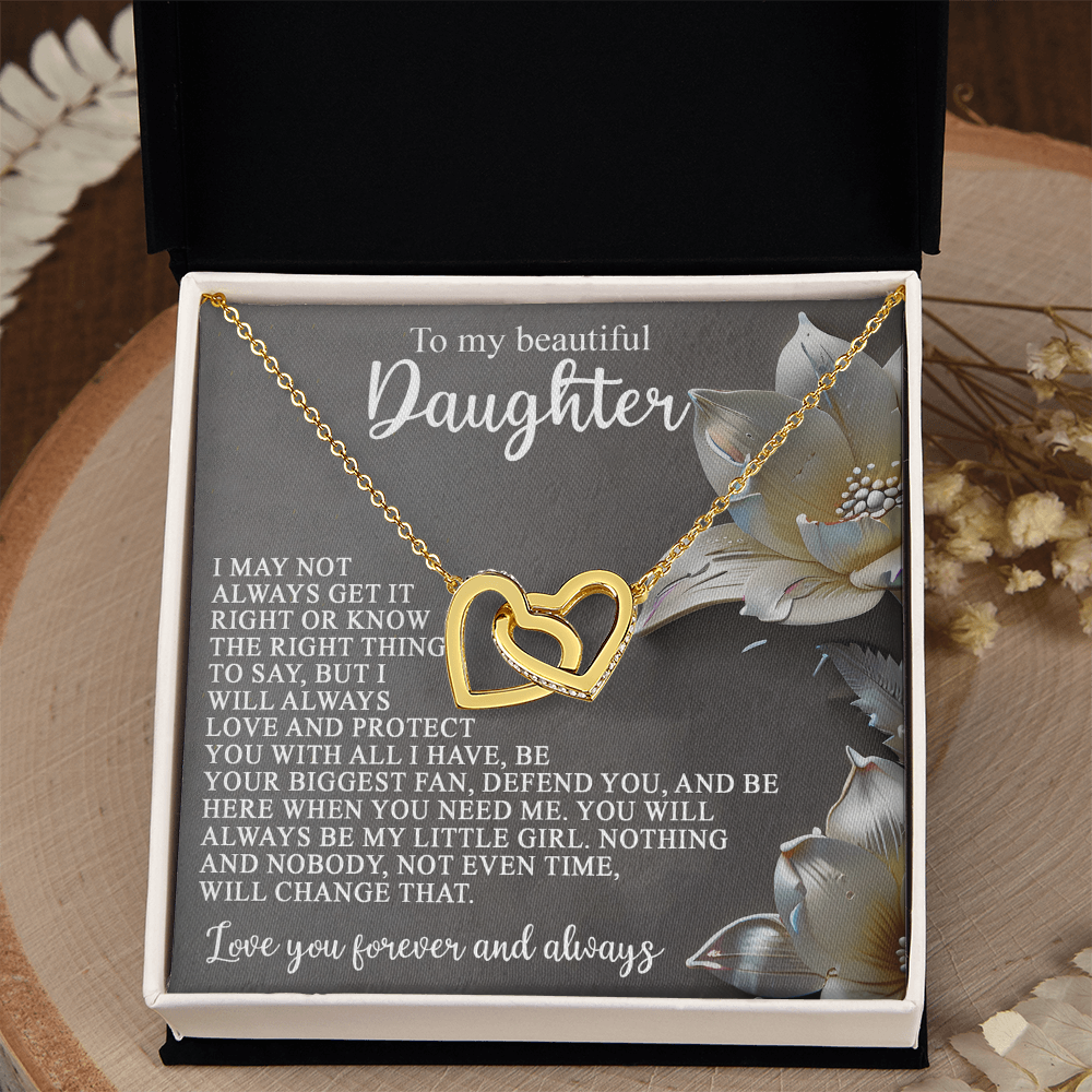 Daughter-Love Protect:Interlocking Hearts