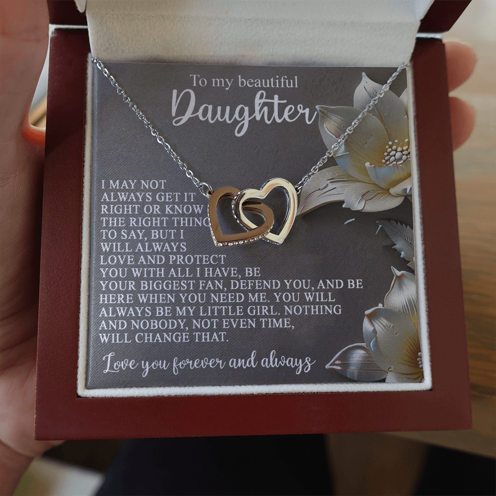 Daughter-Love Protect:Interlocking Hearts