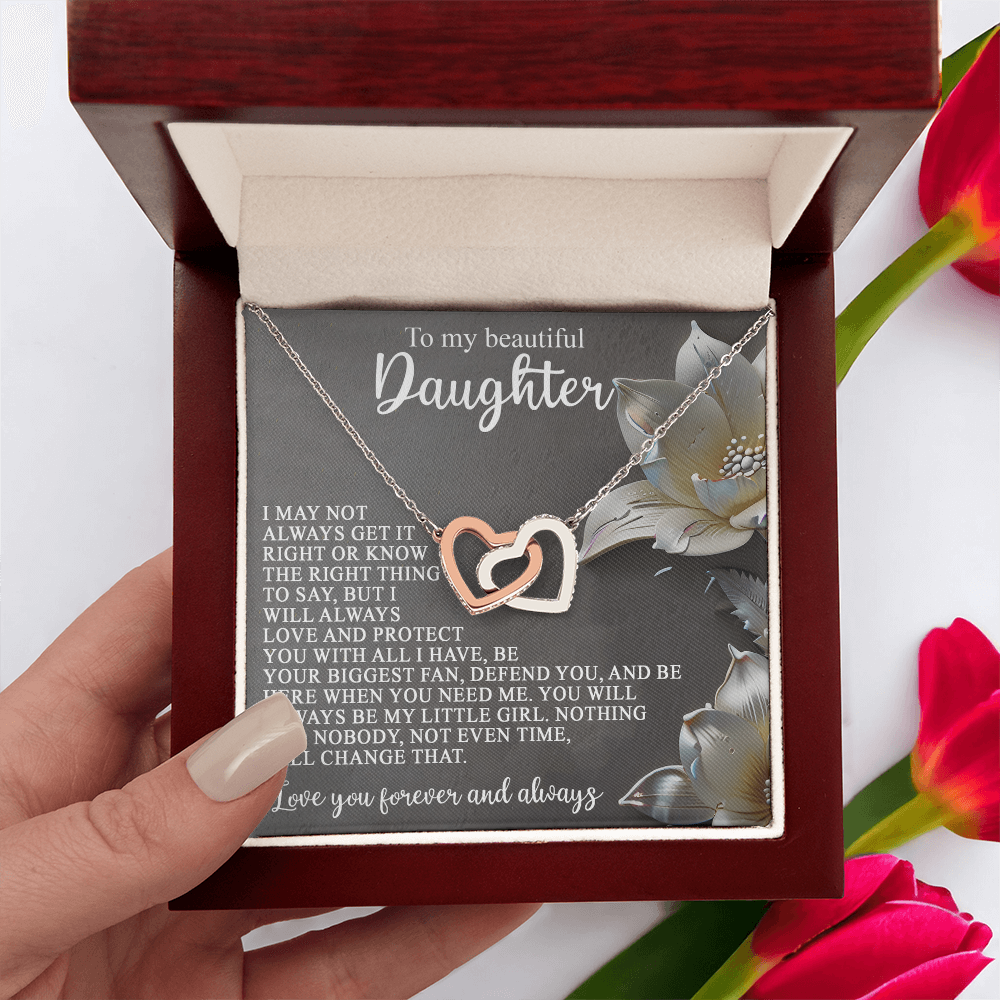 Daughter-Love Protect:Interlocking Hearts