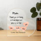 Gift For Mom - Heart Shape Acrylic-personalize names Heart