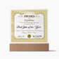 Gift for DAD-Award of Excellence-Plaque