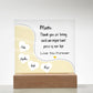 Gift For Mom-Square Acrylic  personalize names heart