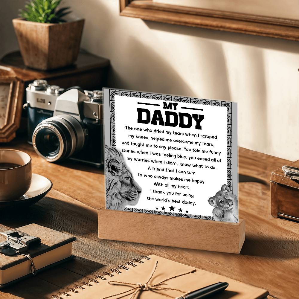 Gift For Dad-Makes Me Happy-Plaque