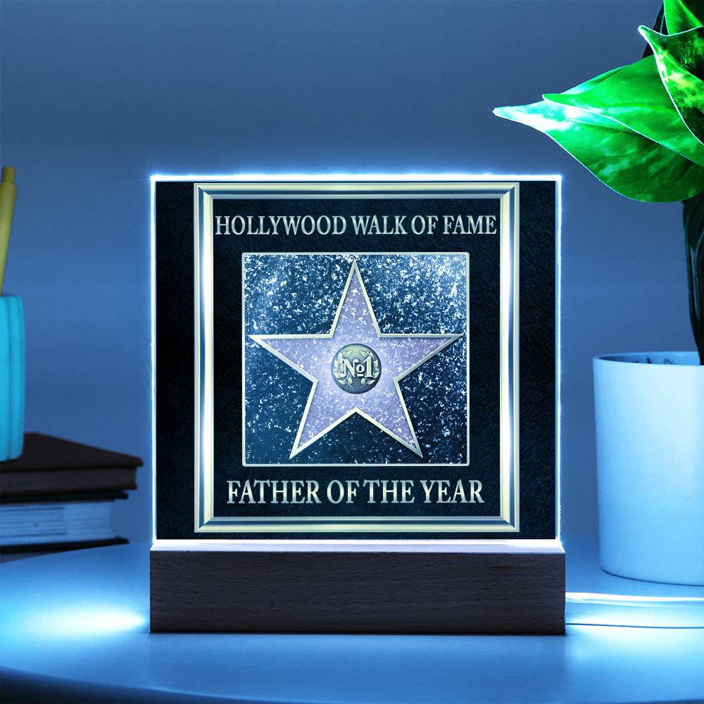 Gift For Father-Walk of Fame-Plaque