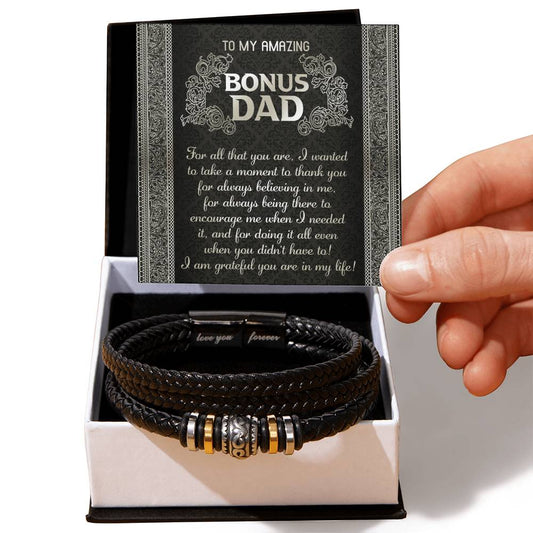 Gift for Bonus Dad- In My Life- Bracelet