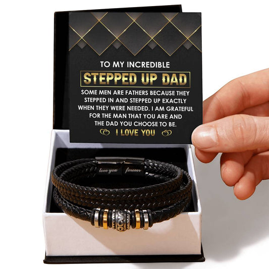Gift For Stepdad-Choose to be- Bracelet