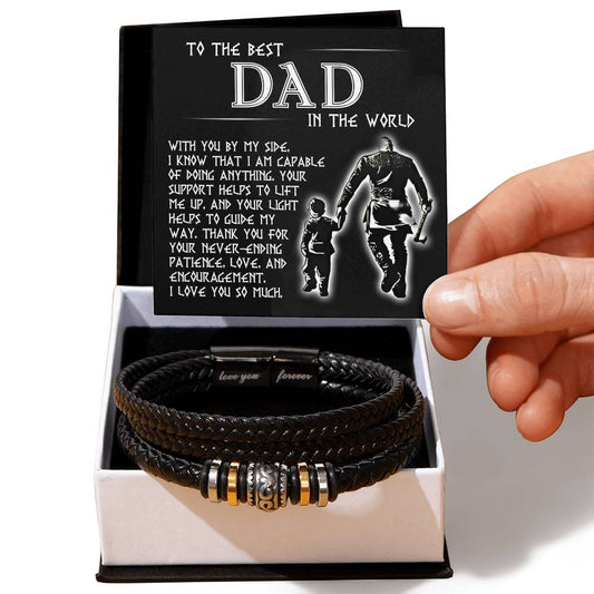 Gift for DAD-By My Side-Bracelet