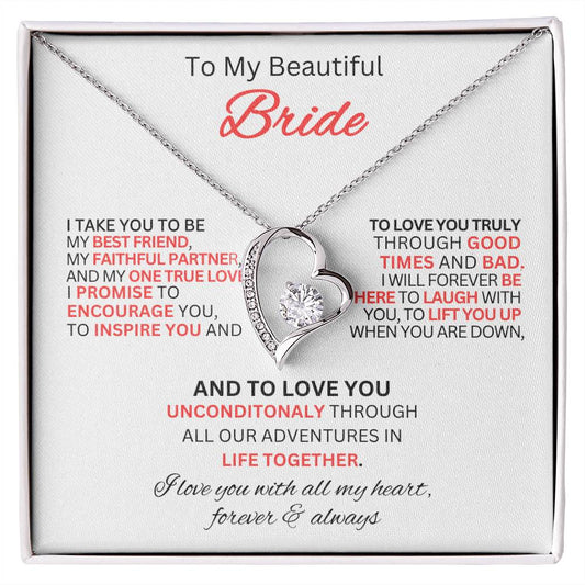 Gift for Bride From Best Man-Forever Love Necklace