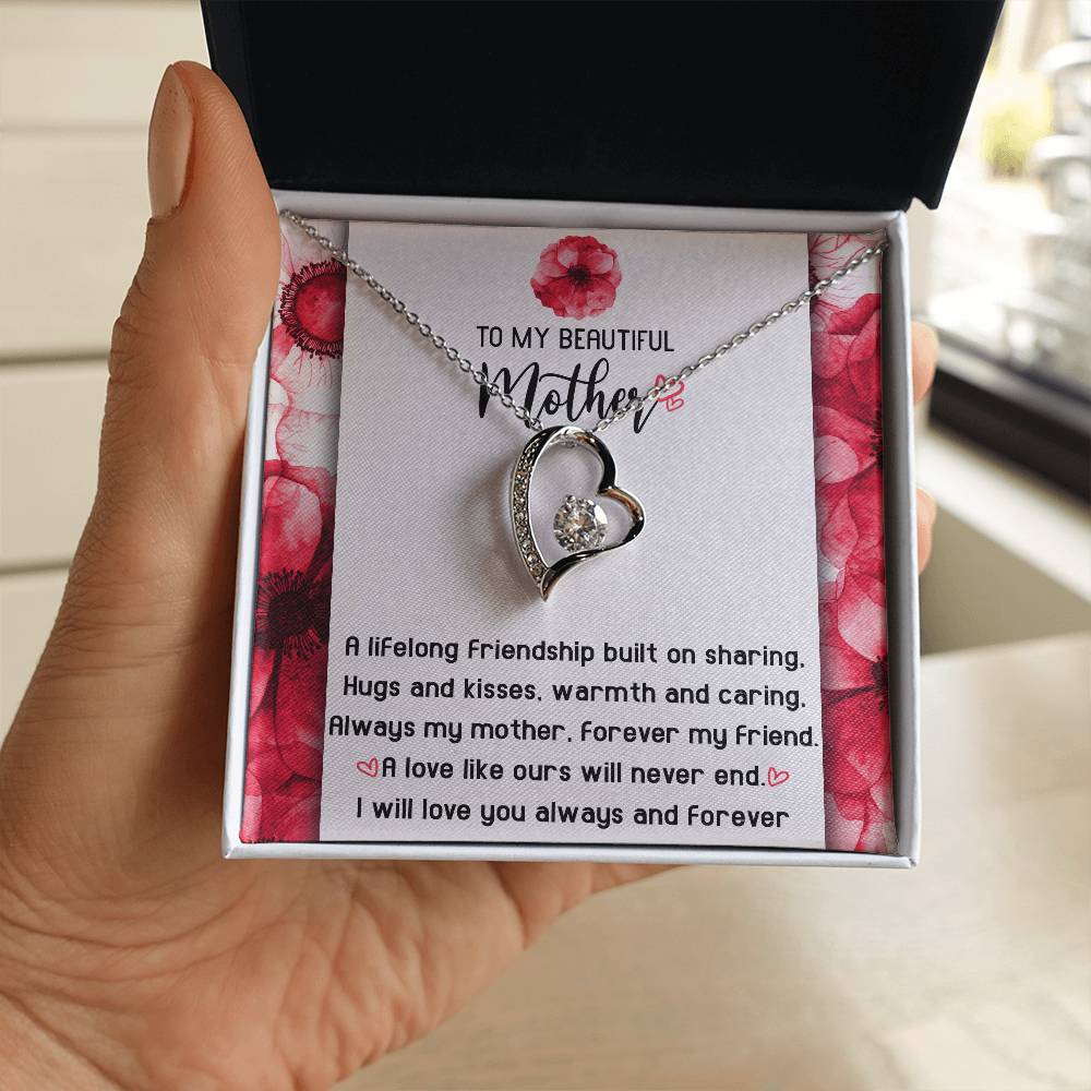 Gift for Mom-Will Never End-Forever Love Necklace