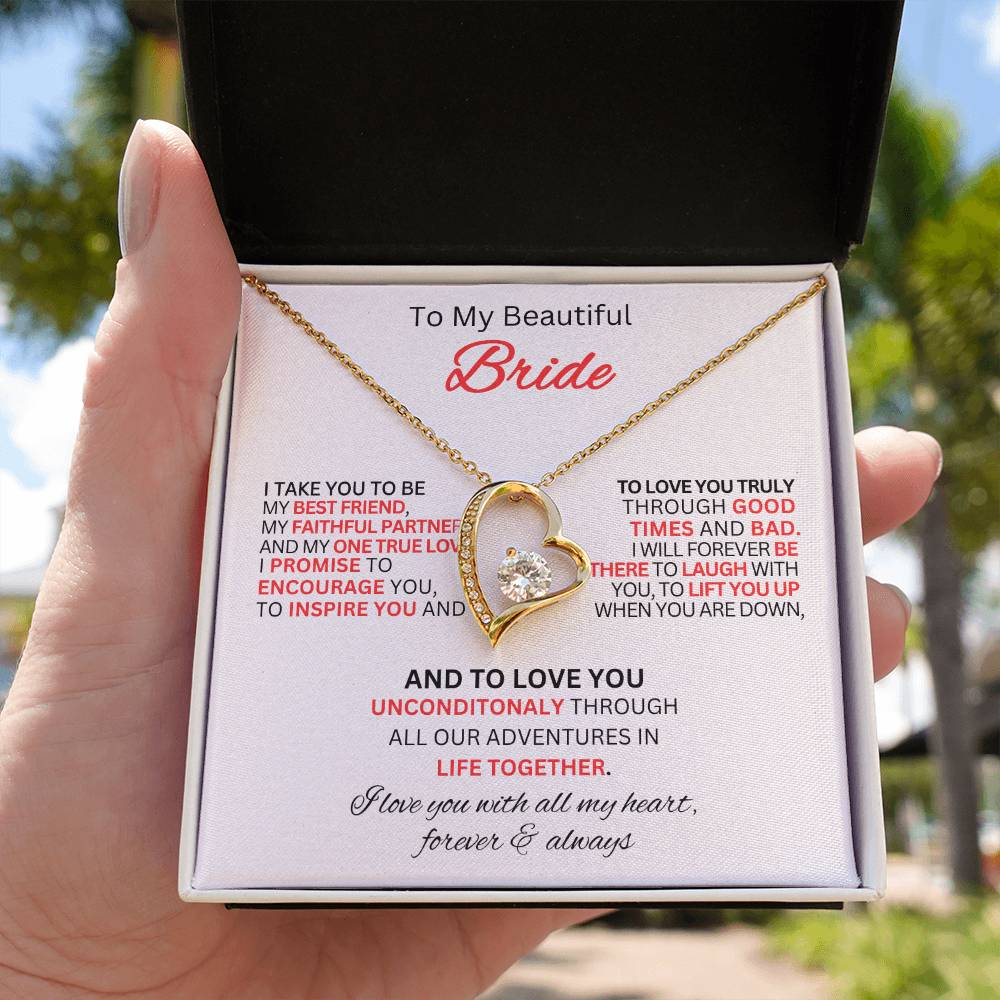 Gift for Bride From Best Man-Forever Love Necklace