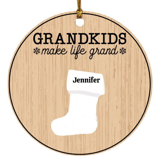 Personalize Christmas Stocking Ornament