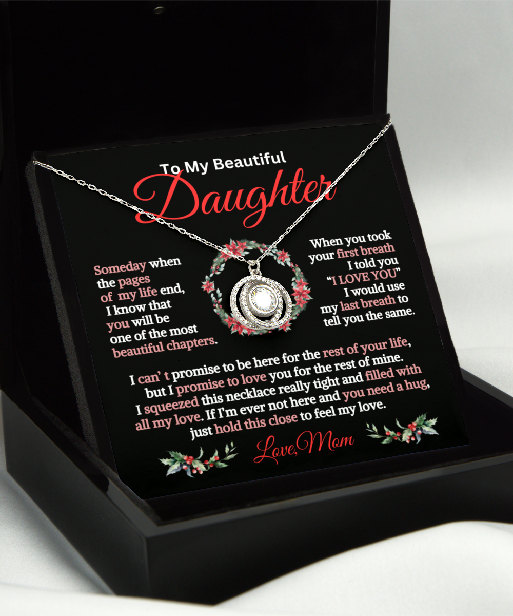 To My Daughter:Pages of my Life-Circles Of Love Necklace