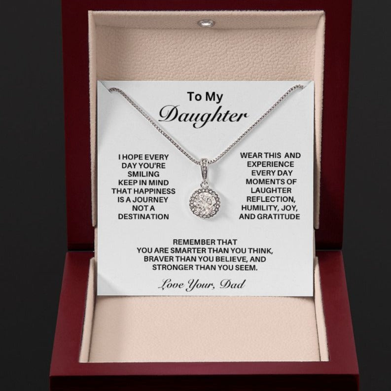 Gift For Daughter-"Happiness Is A Journey" from Dad